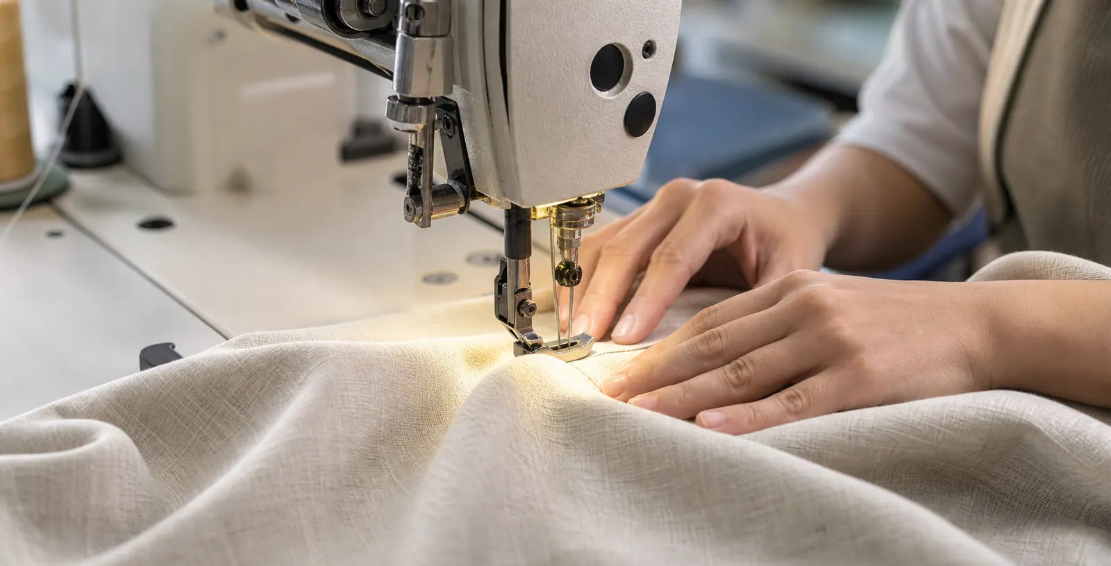 Curtain factory sewing production
