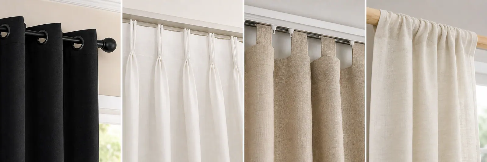 Finished curtain heading styles that affect mixed SKU MOQ and lead time